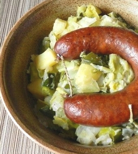 saucisse au choux papet vaudois
